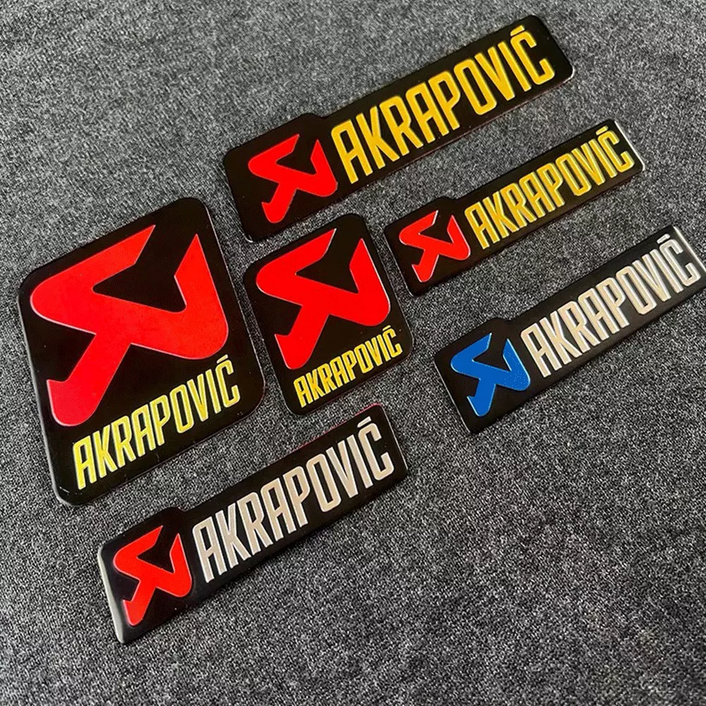 Motorcycle Gear Logo - Motorcycle Exhaust Decals, 3D Metal Aluminum