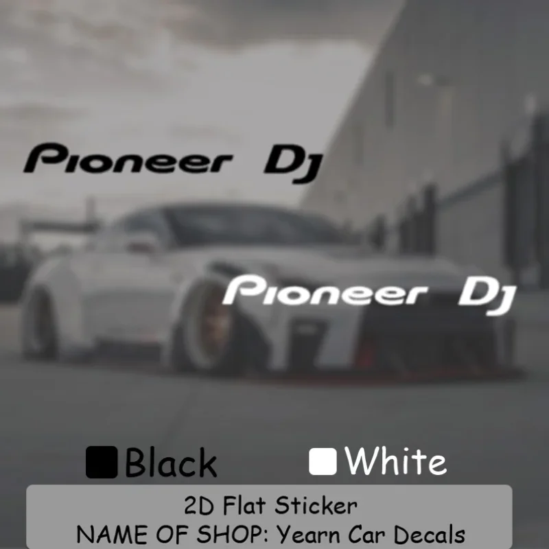 Motorcycle Gear Logo - 1PC Pioneer DJ Logo Sticker Transparent