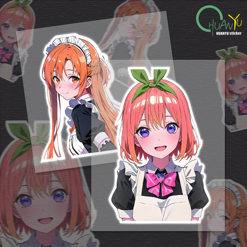 Motorcycle Gear Equipment - JDM Cute Girl Anime Car Sticker