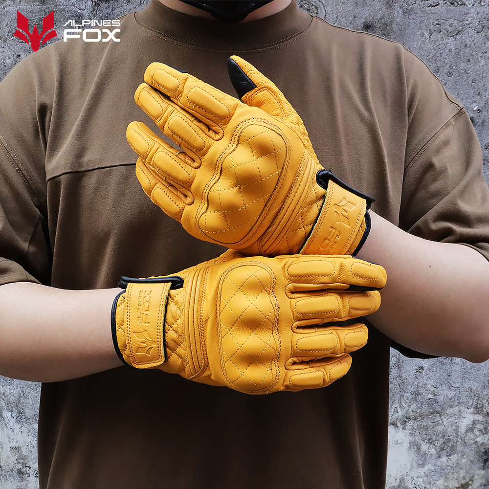 Retro Motorcycle Gloves Real L – Motorcycle Gear Equipment recenzja i cena