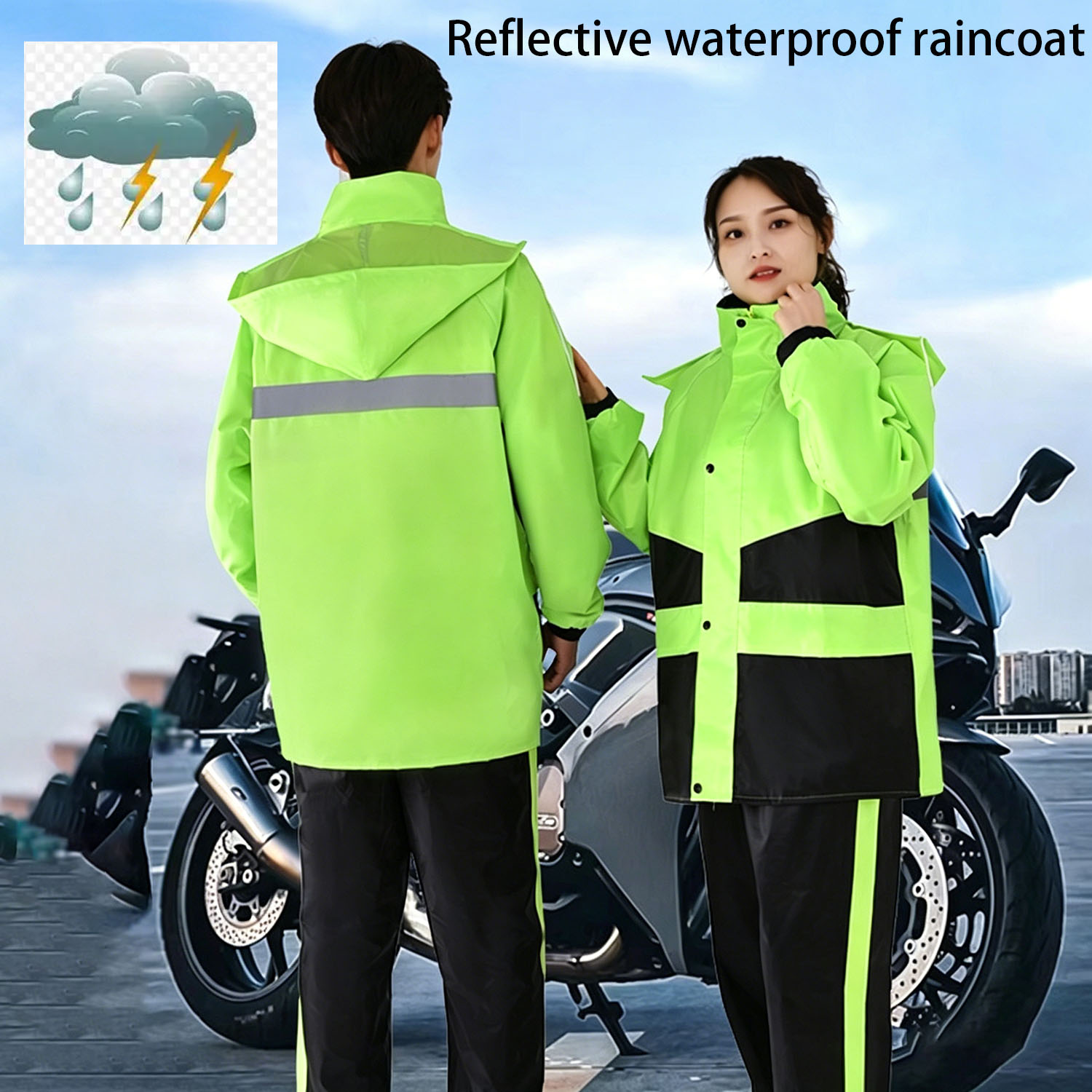 Motorcycle Raincoat Suits Men  – Motorcycle Gear Jacket recenzja i cena