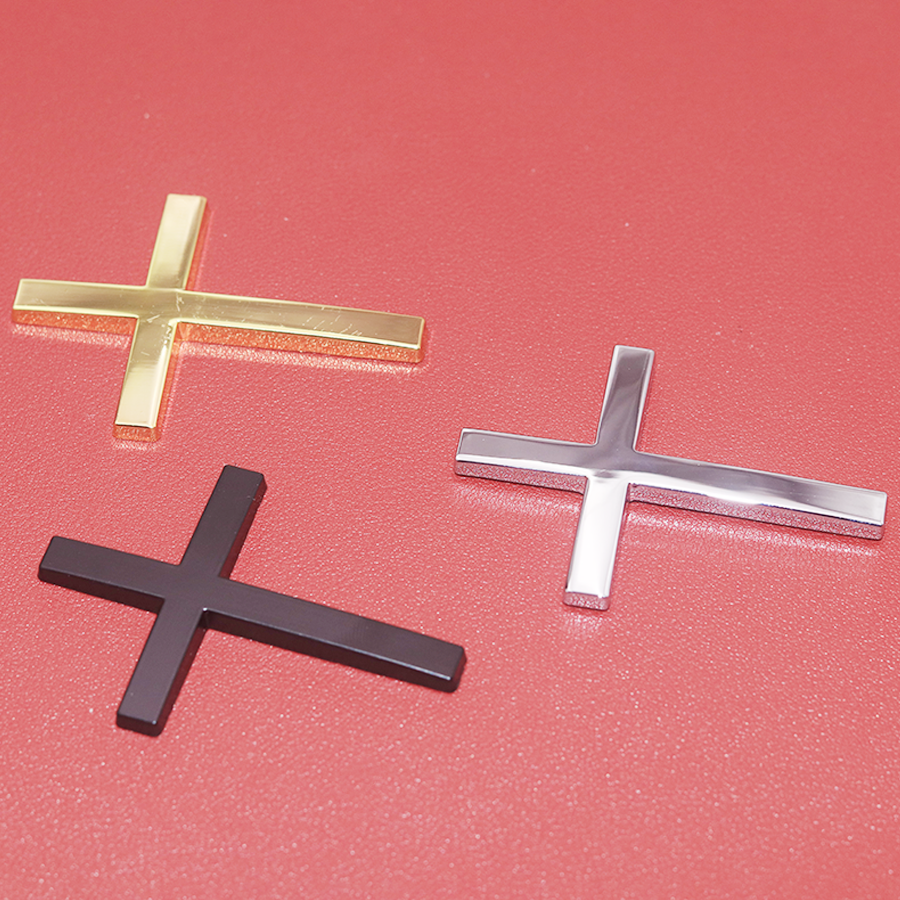 Black Silver Gold Cross Chrome – Motorcycle Gear Logo recenzja i cena
