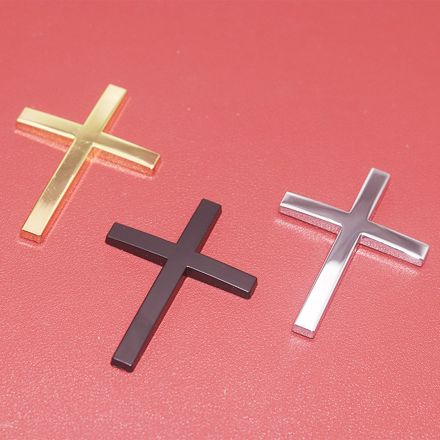 Black Silver Gold Cross Chrome – Motorcycle Gear Logo recenzja i cena