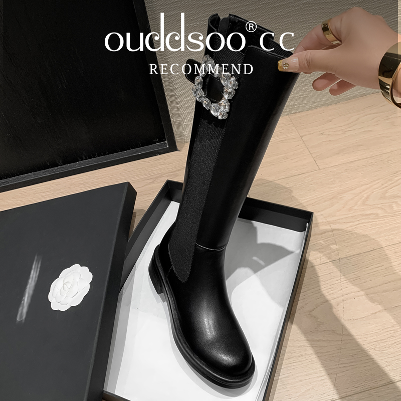 Ods Women's Black Knee-High Bo – Riding Boot Short recenzja i cena