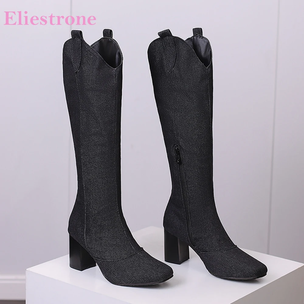 New Winter Black Blue Women Kn – Riding Boot Short recenzja i cena