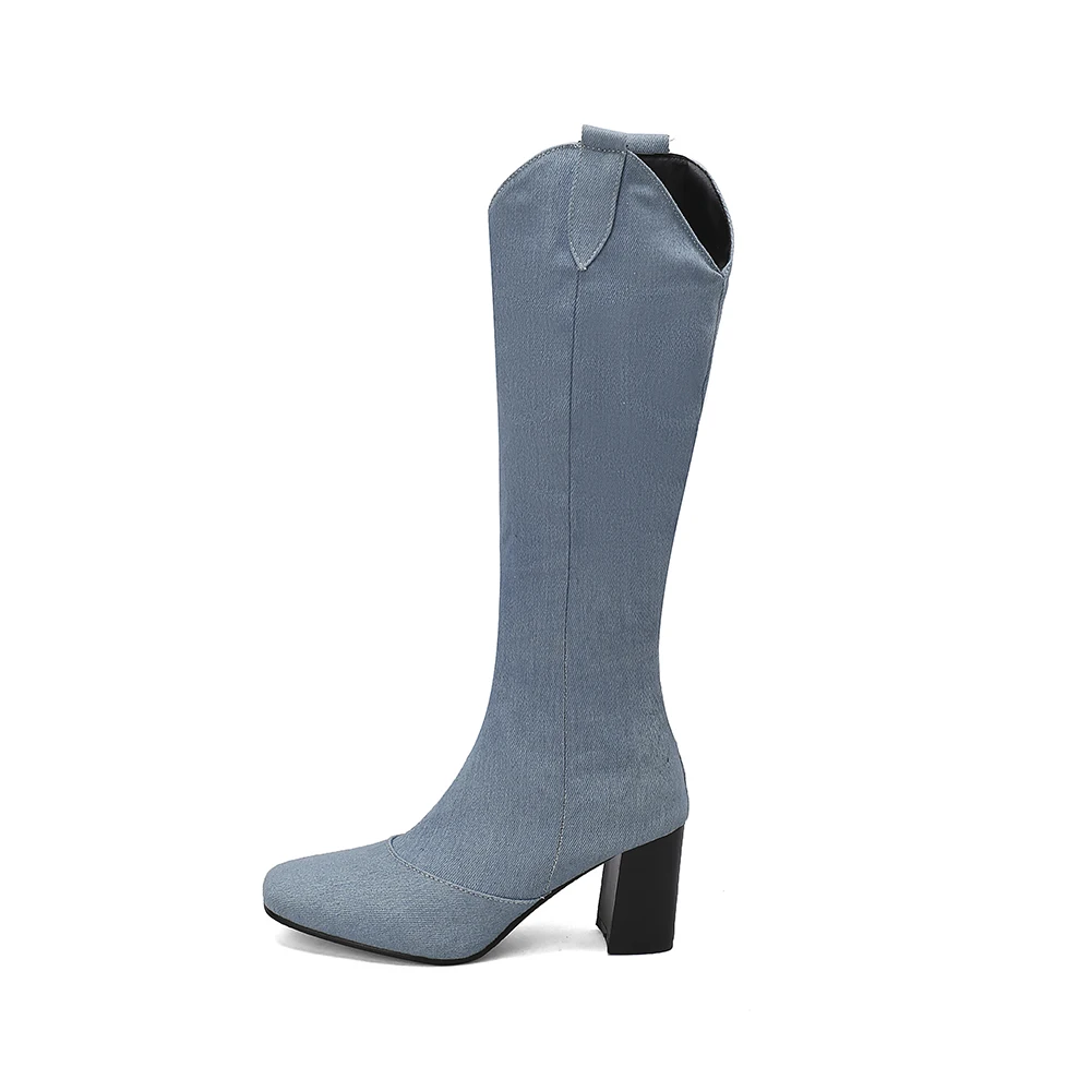 New Winter Black Blue Women Kn – Riding Boot Short recenzja i cena