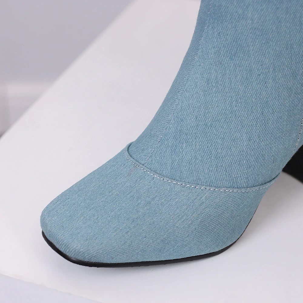 New Winter Black Blue Women Kn – Riding Boot Short recenzja i cena