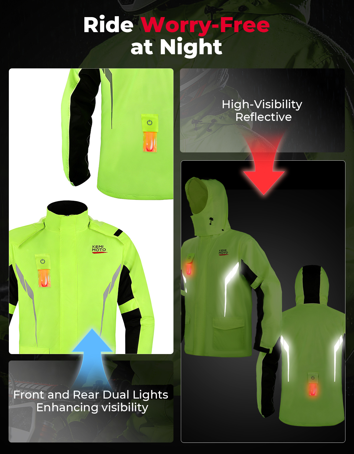 KEMIMOTO Unisex Waterproof Rai – Motorcycle Gear Jacket recenzja i cena