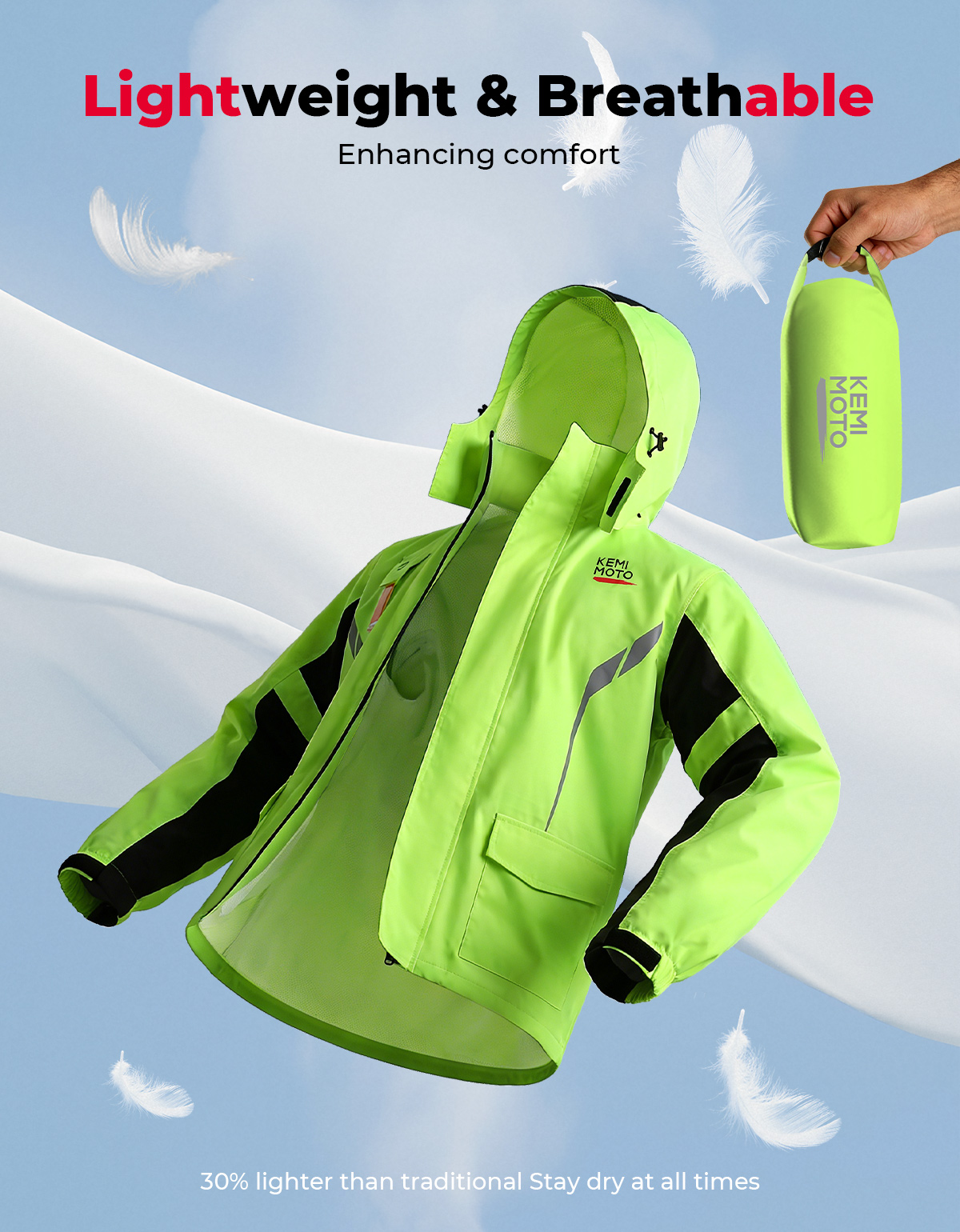 KEMIMOTO Unisex Waterproof Rai – Motorcycle Gear Jacket recenzja i cena