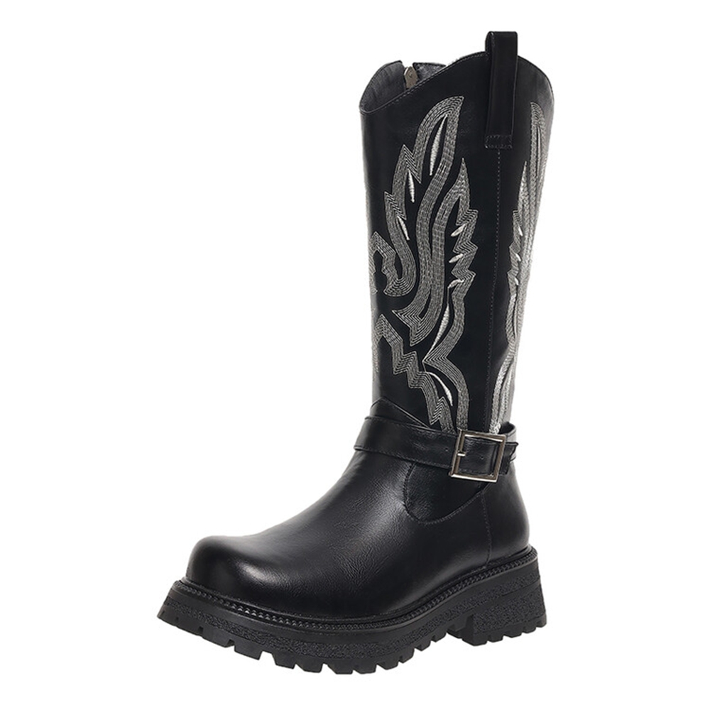 Women Knee High Boots Thick He – Riding Boot Short recenzja i cena