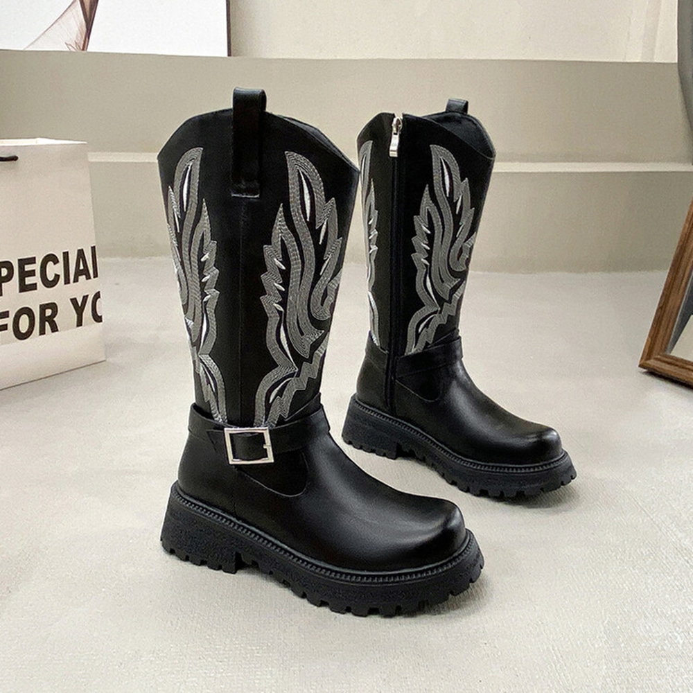 Women Knee High Boots Thick He – Riding Boot Short recenzja i cena