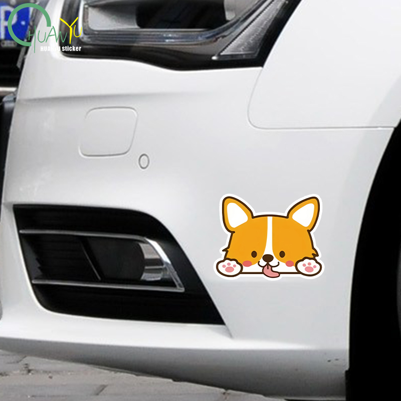 Car Cartoon Car Sticker Corgi  – Motorcycle Gear Equipment recenzja i cena