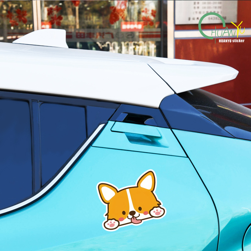 Car Cartoon Car Sticker Corgi  – Motorcycle Gear Equipment recenzja i cena