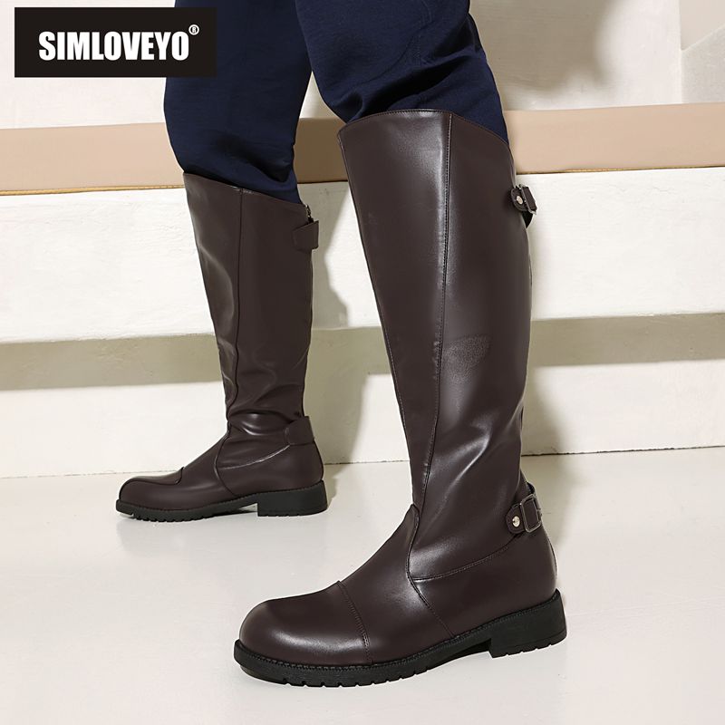 SIMLOVEYO 2025 Casual Men's Kn – Riding Boot Short recenzja i cena