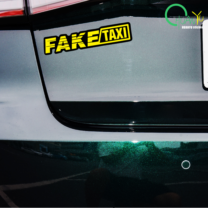 Yellow Fake Taxi Logo Pvc Wate – Motorcycle Gear Logo recenzja i cena