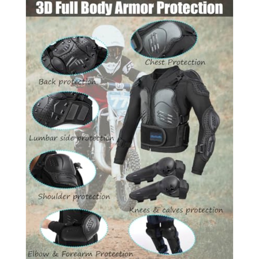 Motorcycle Jacket Armor Suit-D – Motorcycle Gear Jacket recenzja i cena