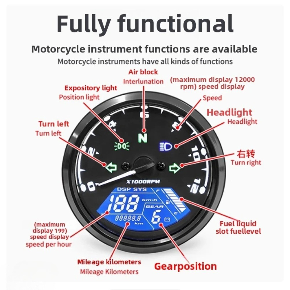 Universal Motorcycle Meter Spe – Motorcycle Gear Indicator recenzja i cena